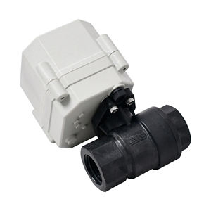 Válvula de bola PPO de modulación motorizada TONHE IP67 0-5V señal de control DN15 DN20 DN25 dispositivo de control de flujo de válvula proporcional - Product Image 1