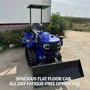 <span class=keywords><strong>Tractor</strong></span> de Orugas <span class=keywords><strong>para</strong></span> Terrenos Secos de 35HP, 1130KG, 3 Velocidades Adelante y 1 Reversa, con Rotocultivador y Hoja de Bulldozer <span class=keywords><strong>para</strong></span> Uso Agrícola - Product Image 2