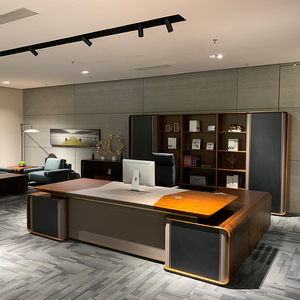 Quảng Đông Nhà cung cấp quản lý Ông Chủ bàn văn phòng sang trọng, đa chức năng chất lượng cao, thiết kế hiện đại bàn văn phòng hình chữ L - Product Image 2