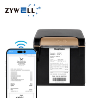 Impresora de Recibos Térmica ZYWELL ZY608 para Pedidos de Comida en Línea para Restaurantes, Salida Frontal de 80 mm