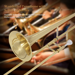 <span class=keywords><strong>Trombone</strong></span> Ténor Bb SLADE OEM d'usine, Instrument de Marche <span class=keywords><strong>Piccolo</strong></span> avec Embouchure et Étui – Kits Complets - Product Image 5