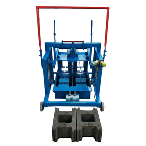 Máquina móvil compacta de empuje directo para fabricar bloques huecos, línea de producción de ladrillos con componentes de motor de núcleo y presión hidráulica - Product Image 1