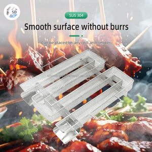 مولد دخان بارد مستطيل من الفولاذ المقاوم للصدأ مولد دخان اللحم - Product Image 4