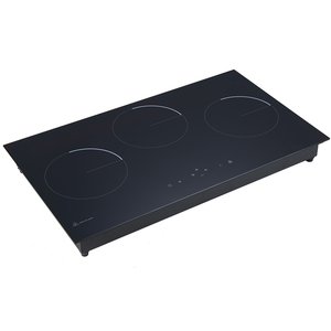 Bếp 3 Bếp Được Sử Dụng Điện 3500W Tích Hợp Trong Bếp Cảm Ứng Cooktop Đen - Product Image 3