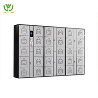 Casiers à bagages électroniques intelligents YinLong avec code PIN d'empreintes digitales de reconnaissance faciale-60 compartiments assemblés en acier durable