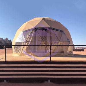 Dark Khaki Africa Oriente Medio Venta caliente Desert Resort Glamping Prefab Hotel Dome Carpa Camping Tienda al aire libre Carpas circulares redondas - Product Image 1