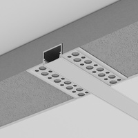 Vente Flash 1M 2M 3M Profilé en Aluminium pour Bande LED à Plâtre Canaux Plafond Cloison Sèche