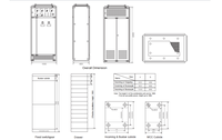 Armoire de commande de distribution d'énergie basse tension GGD, coffret de commutation en acier galvanisé, modèle GGD-0.4, utilisation en intérieur