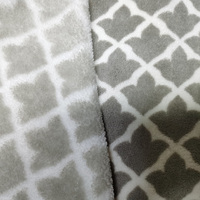 Arbre à serviettes de salle de bain, double face, imprimé, tricoté, en polyester-polyamide, tissu en microfibre pour doublure