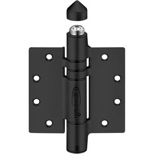 Charnières de portail à fermeture automatique Waterson, robustes, 180 degrés, en acier inoxydable noir, montage sur porte K51MP-450-A2 - Product Image 2
