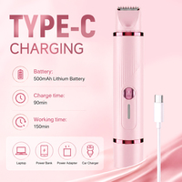 Rasoir électrique 2 en 1 pour femmes, rechargeable, pour le visage et le corps, portable, pour les jambes, les aisselles, le maillot, kit de toilettage