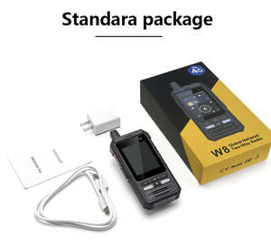 ANYSECU W8 4G POC 안드로이드 8.1 라디오 W8 LTE/WCDMA/GSM 휴대 전화 작업 리얼-ptt 젤로 글로벌 W8 5300MAH 워키토키 - Product Image 6