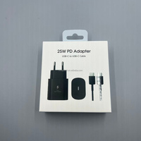 Kit chargeur PD 45W d'origine, adaptateur secteur de charge ultra-rapide, câble Type-C, sortie 5A pour accessoires de téléphone mobile Samsung Galaxy