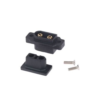 Conector Macho Impermeable AMASS XT60EW-M Negro, Enchufe de 3.5mm Chapado en Oro de 35A con Orificio de Montaje para Batería RC y Puerto de Alimentación - Product Image 1