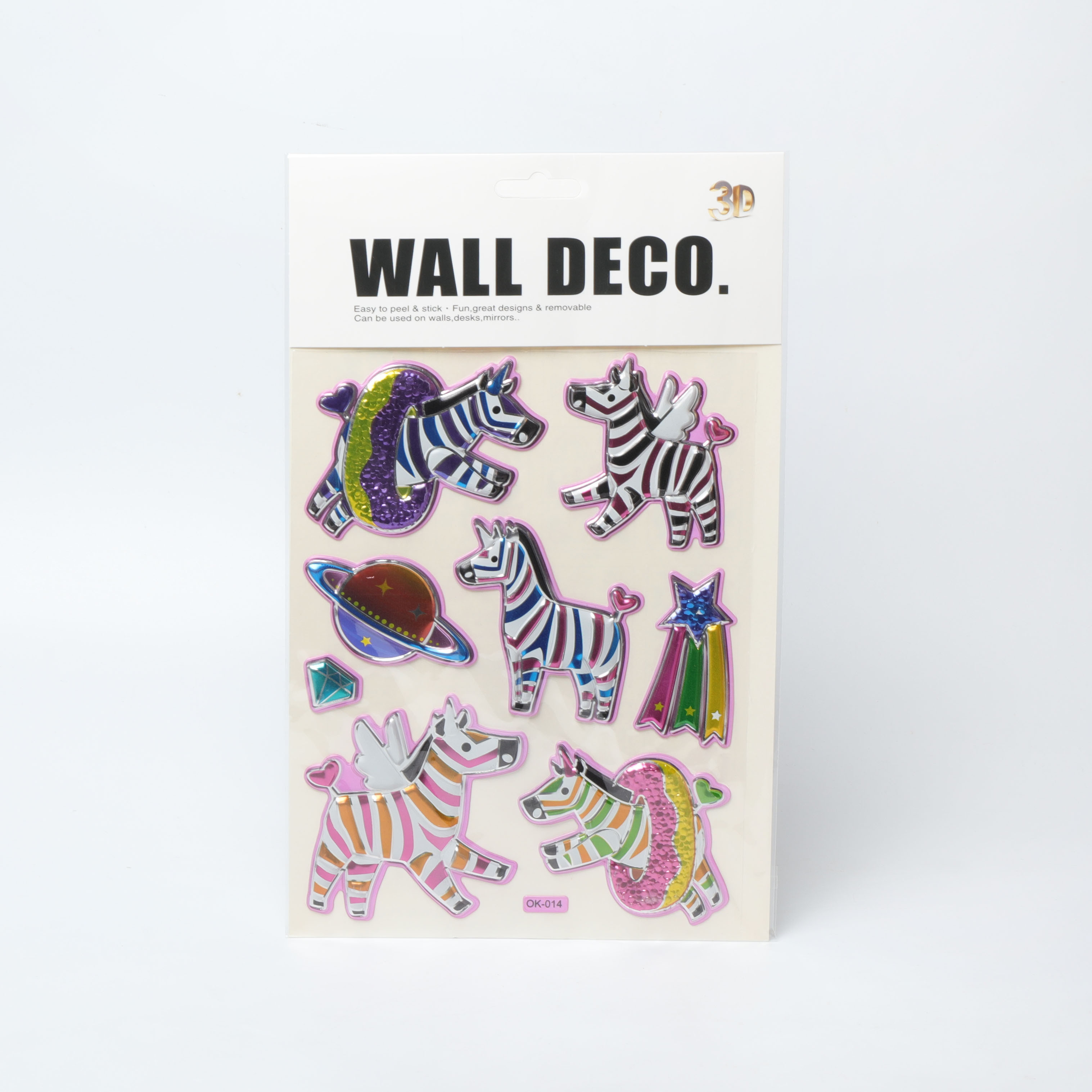 Adesivo personalizzato in lamina con unicorno e carta di supporto