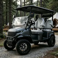 Véhicule de transport urbain de luxe pour 4 passagers avec batterie lithium longue portée, sièges premium, voiturette de golf électrique