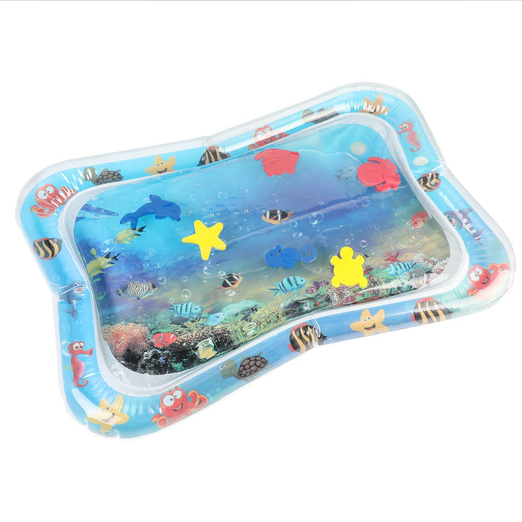 Новый водный игровой коврик, надувные детские сенсорные Обучающие игрушки, Интеллектуальный Океанский животный плавающий ПВХ коврик