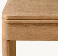 Table de hall contemporaine de luxe avec tiroirs, table de couloir moderne minimaliste en bois massif, table de hall en chêne, mobilier d'hôtel
