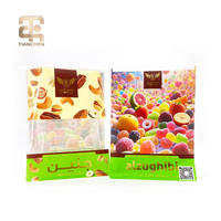Sachet d'emballage alimentaire personnalisé pour bonbons et noix mélangées, avec fenêtre transparente, pour promotion de marque en détail, OEM