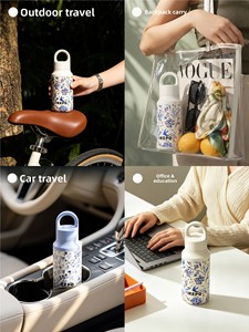 Gourde isotherme portable KEPO en acier inoxydable 316L, pour l'extérieur, avec isolation thermique de 6 heures, idéale pour la voiture - Product Image 5