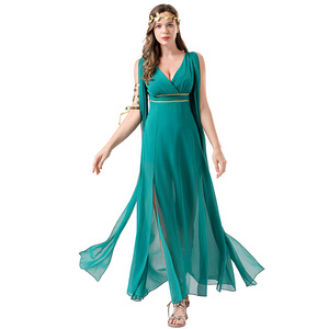 Disfraz Histórico de Diosa Griega para Mujer, Falda Larga de Gasa Verde, Disfraz de Halloween, Carnaval, Fiesta, Cosplay para Adultos - Product Image 5