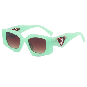 Xsy Women Pink Irregular Polygon Sunglasses UV400 PC Frame <b>Sunscreen</b> Type 3 - Product Image 5
