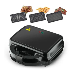 Mini máquina para hacer gofres 4 3 en 1, tostadora para desayuno, sándwich, taza DONET, pastel pop, máquina eléctrica para hacer gofres, gofres desmontables - Product Image 3