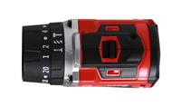 Perceuse sans fil Li-Ion 20V, couple de 45 N.m, perceuse rechargeable à deux vitesses, avec fonction d'impact, perceuse électrique pour le bricolage, le bois, le métal, la maison