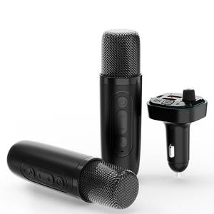 Micrófono <span class=keywords><strong>de</strong></span> Karaoke Bluetooth para Auto, Transmisor FM Inalámbrico, Cargador USB Dual, Eliminación <span class=keywords><strong>de</strong></span> <span class=keywords><strong>Voz</strong></span>, Efectos <span class=keywords><strong>de</strong></span> <span class=keywords><strong>Voz</strong></span>, Reproductor <span class=keywords><strong>de</strong></span> Audio - Product Image 4