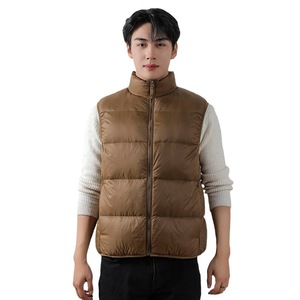 <span class=keywords><strong>Chaleco</strong></span> Unisex de Plumón de Pato 90% para Invierno con Cuello Alto y Cierre de Cremallera, Cálido para Exteriores, Otoño/Invierno - Product Image 5