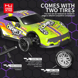 Hw 2.4G 5-ch tốc độ cao trôi PVC Điều khiển từ xa xe mát huỳnh quang mô phỏng xe thể thao mô hình điện RC đài phát thanh đồ chơi cho trẻ em - Product Image 5