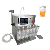 Machine de remplissage semi-automatique de poche de bec numérique pour la commande pneumatique de bouteilles de lait de soja de jus avec des composants de noyau de moteur