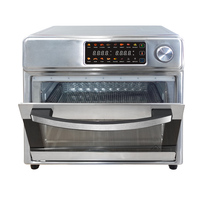 Link-Grand four à convection à écran LED numérique avec rôtissoire et déshydrateur Friteuse à air Four grille-pain