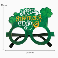 Gafas de Fiesta Temáticas del Día de San Patricio con Diseño de Trébol y Dibujos Animados Divertidos