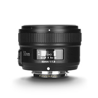 Objectif standard à grande ouverture YONGNUO YN50mm F1.8N, mise au point automatique/manuelle AF/MF, 7 lamelles, plein format, noir, pour appareils photo reflex numériques