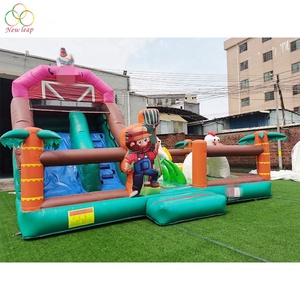 <span class=keywords><strong>Parc</strong></span> de jeux gonflable sur le thème de la ferme Fun World pour enfants, en bâche PVC, château gonflable Funcity - Product Image 4