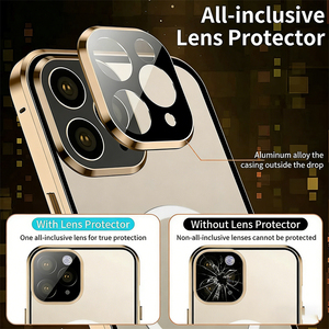 Étui de téléphone magnétique double face en aluminium de qualité supérieure, protection intégrale pour iPhone 17 16 15 14 13 - Product Image 2