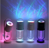 360 degrés rotatif reconstitution de l'eau atomisation humidificateur usb charge lampe de projection voiture mini portable h2o humidificateur