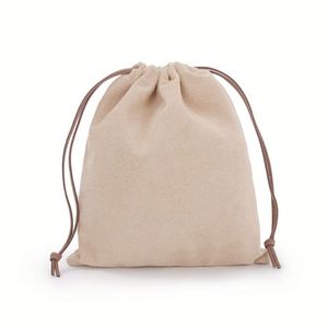 Pochette cadeau de luxe en microfibre recyclable avec logo personnalisé, sac à cordon anti-poussière pour bijoux, ruban, bougies et artisanat – Vente en gros - Product Image 6