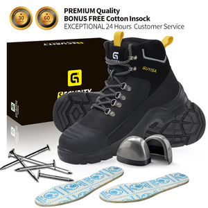 Stivali di sicurezza Unisex GUYISA Anti-smash Anti-foratura <span class=keywords><strong>scarpe</strong></span> Anti-puntura in acciaio antistatico materiale invernale <span class=keywords><strong>da</strong></span> <span class=keywords><strong>lavoro</strong></span> all'aperto-plastica in PU - Product Image 5