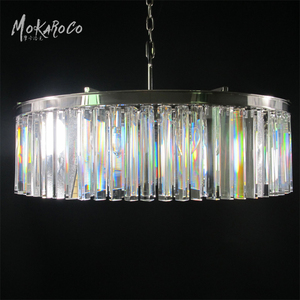American Vintage High-end Villa Club Hotel Lobby Proyecto de iluminación <span class=keywords><strong>K9</strong></span> Candelabro de cristal de lujo moderno redondo - Product Image 3
