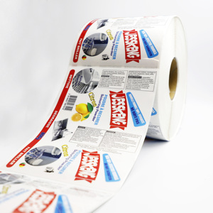 Custom Printed PVC <b>Waterproof</b> <b>Labels</b> for Dishwashing Detergent Spray Bottles-Eco-Friendly & Reusable - Product Image 1