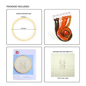 Kits de Bordado de Punto de Cruz con Diseño de Ciervo Navideño para Principiantes - Product Image 3