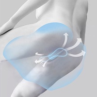 Coussin de siège ergonomique confortable en mousse à mémoire de forme, forme papillon, portable, soulagement de la pression, lavable, soutien du coccyx et lombaire