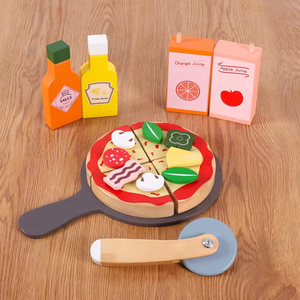 2025 nuovi <span class=keywords><strong>Montessori</strong></span> fingere di <span class=keywords><strong>giocare</strong></span> gioco educativo registratore di cassa per bambini BBQ Set simulazione Pizza gioco di ruolo in legno giocattoli da cucina - Product Image 4