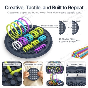 Tendance 2026 : Planche <span class=keywords><strong>d</strong></span>'activités sensorielles FLwarm en silicone, jouet anti-stress multi-positions, apaisant pour le stress, l'anxiété, le TDAH, l'autisme, pour les 3-14 ans - Product Image 4
