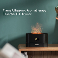 Diffuseur d'Arômes Ultrasonique Kinscoter pour Maison, Lumière LED, Huile Essentielle, Parfum, Effet Flamme