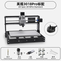 Machine de gravure et de découpe CNC 3018 Pro, graveur laser pour le bois et l'acrylique, machine de gravure, livraison directe d'usine
