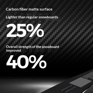 <span class=keywords><strong>Série</strong></span> <span class=keywords><strong>Terror</strong></span> Carbon Carving, snowboard monopièce tout carbone, léger, placage carbone, unidirectionnel, polyvalent - Product Image 2