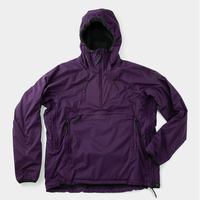 Fabricants personnalisés, camping, randonnée, pulls à capuche à demi-fermeture éclair, pullover à capuche solide, veste anorak coupe-vent d'extérieur pour hommes